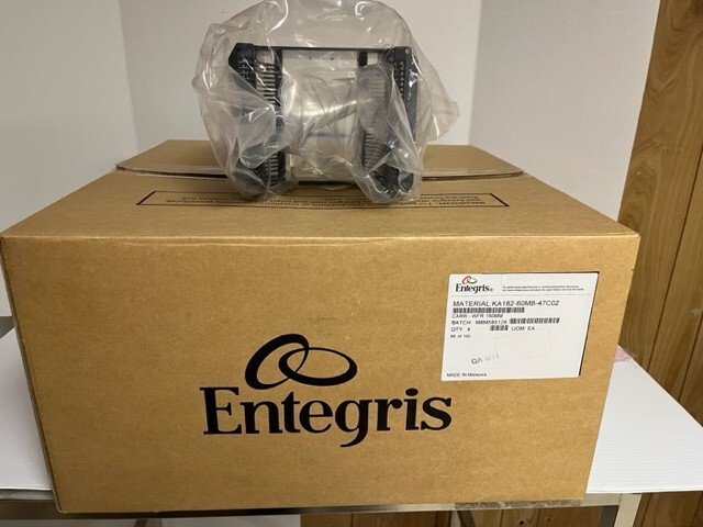 ENTEGRIS 150 mm (6 inch) PEEK Wafer Cassette, KA182-60MB-47C02, LOT OF 4