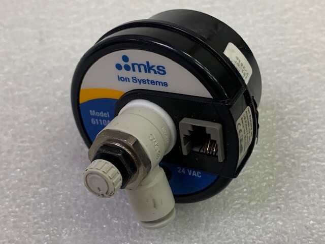 MKS Ion Systems 6110A In-line Ionizing Cartridge 24VAC Used Good Condition