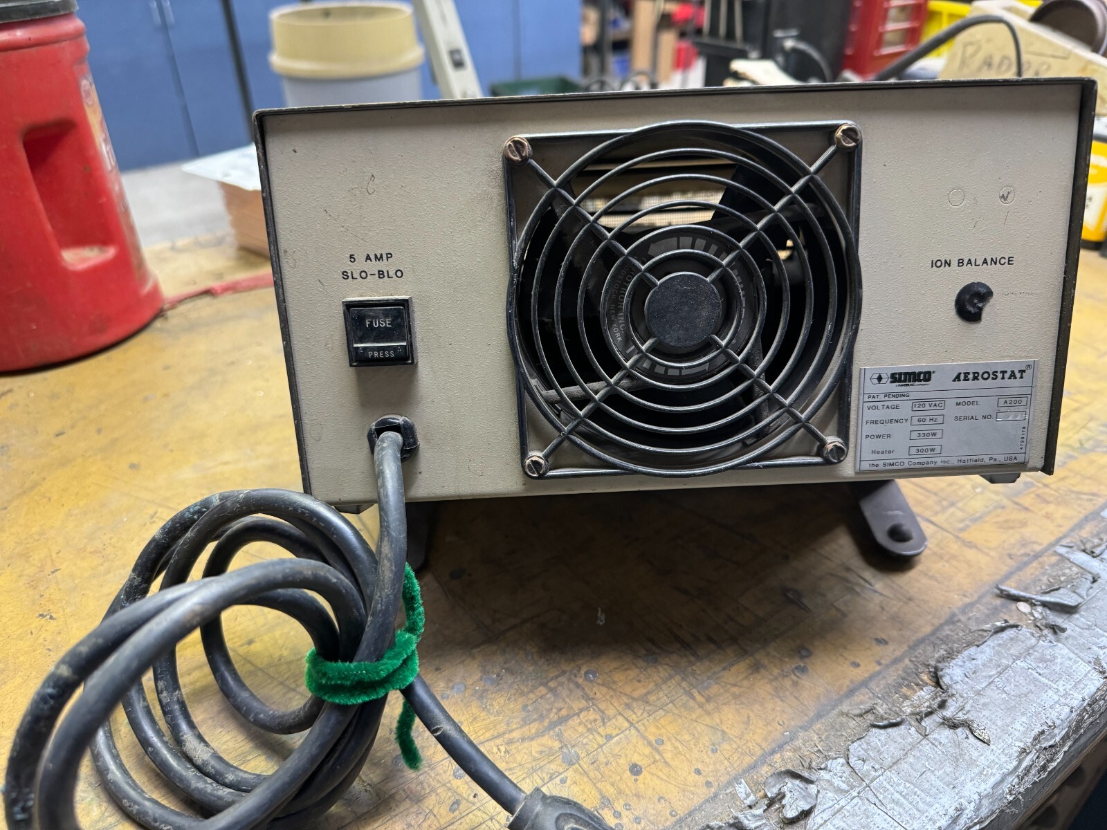 Simco Aerostat A200 Ionizing Blower with heater