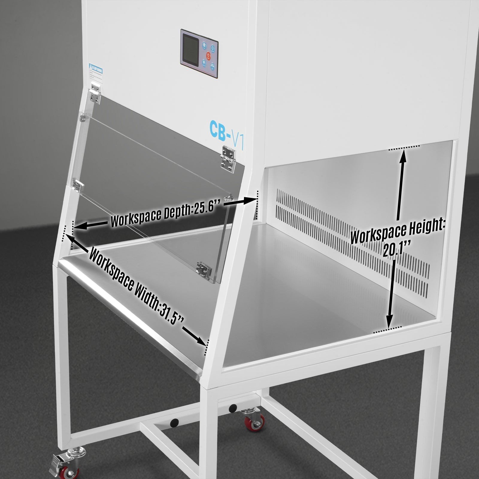 MechMaxx 33.9” Vertical Laminar Flow Clean Bench With HEPA&UV,ISO Class 5,CB-V1