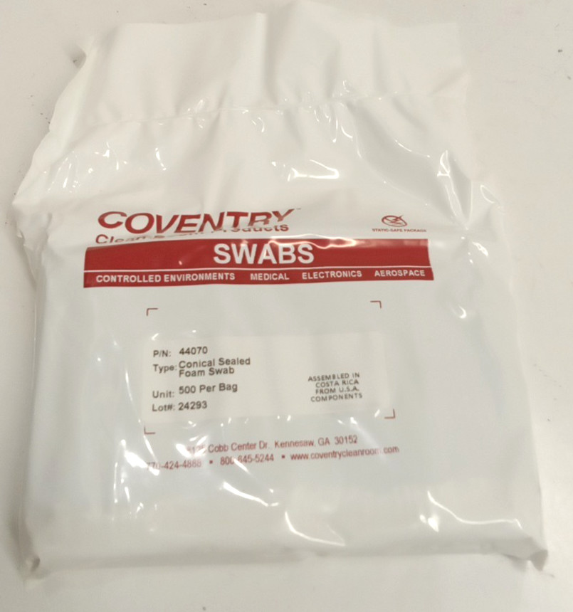 Coventry 44070 Conical Sealed Foam Swab .13″ Head 3.2″ OAL Handle 500pk