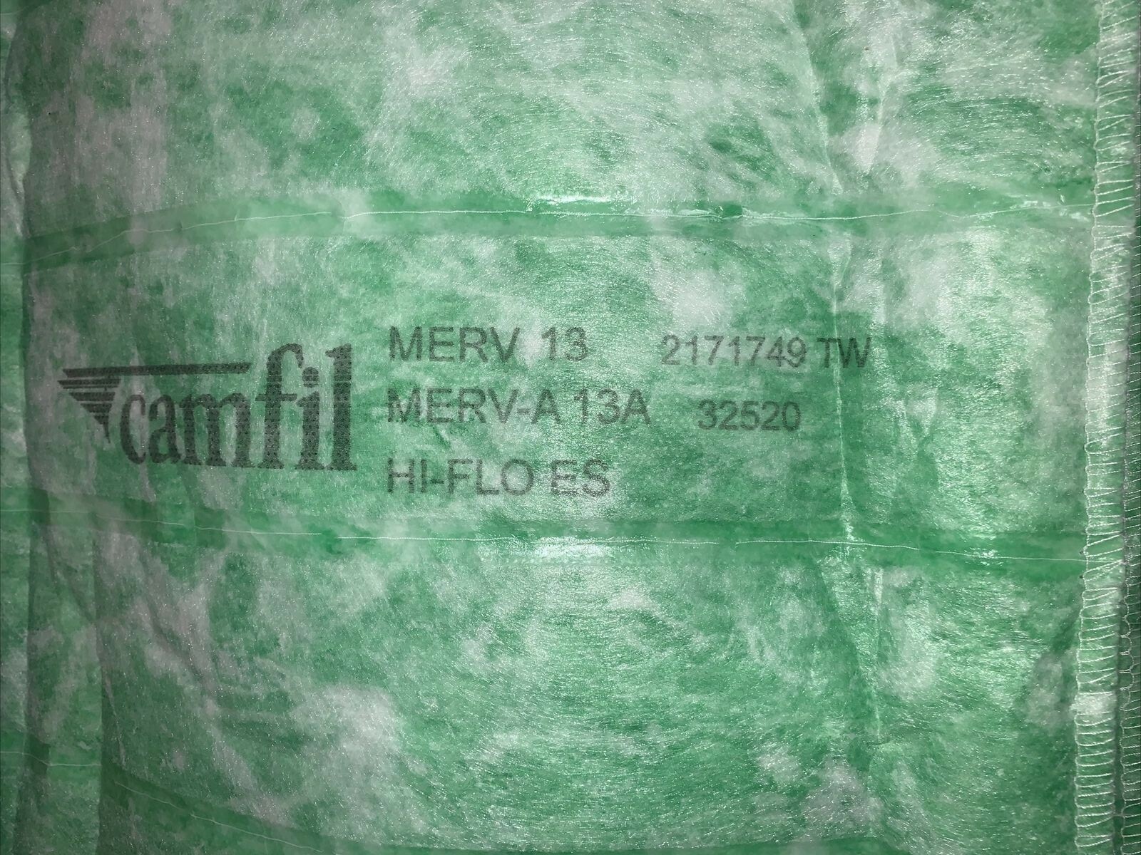 Camfil HI-FLO ES 8PKT 20X20X12 MERV 13 BAG FILTER P/N 405618D12 ~ QUANTITY OF 2