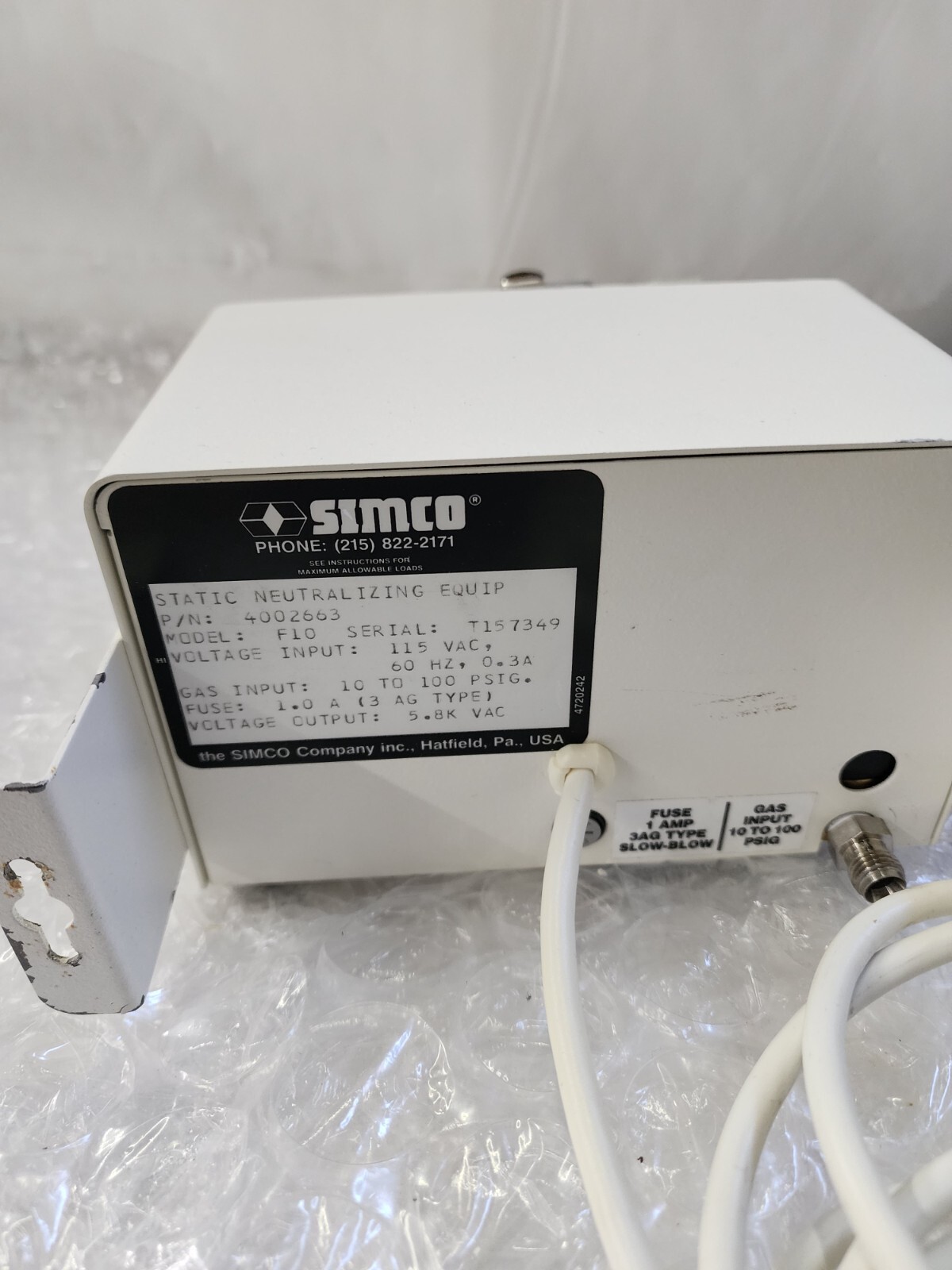SIMCO TOPGUN STATIC NEUTRALIZING BLOW OFF GUN 4002663