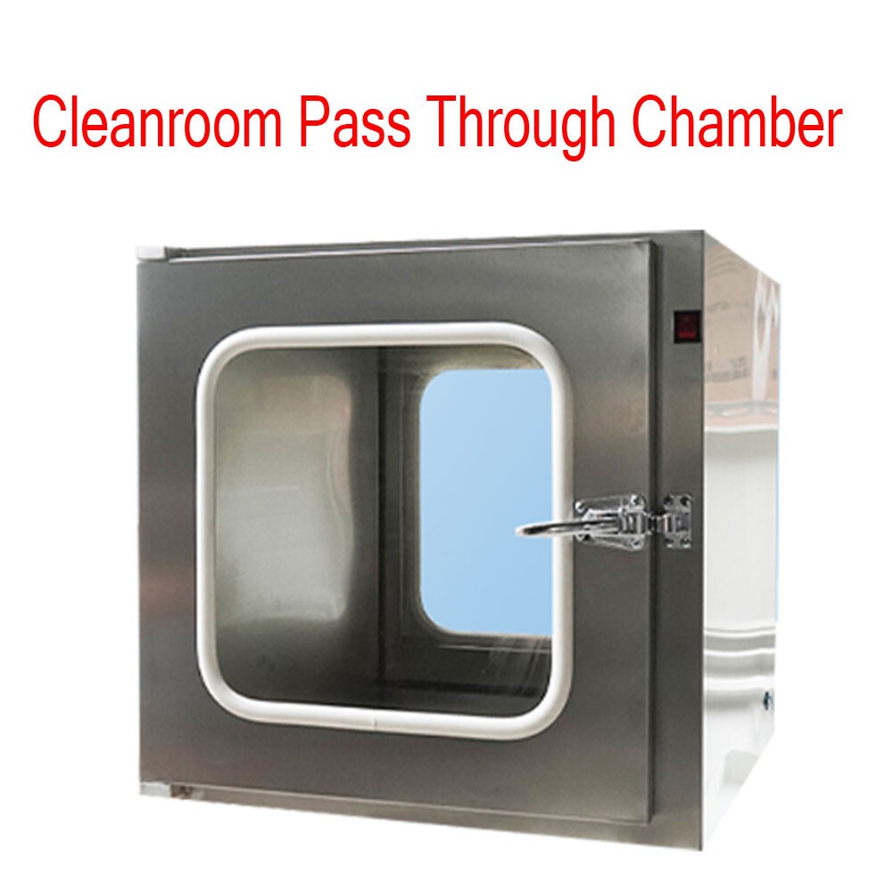Stainless Steel Cleanroom Tech Pass Through Double Door Transfer Window 110V