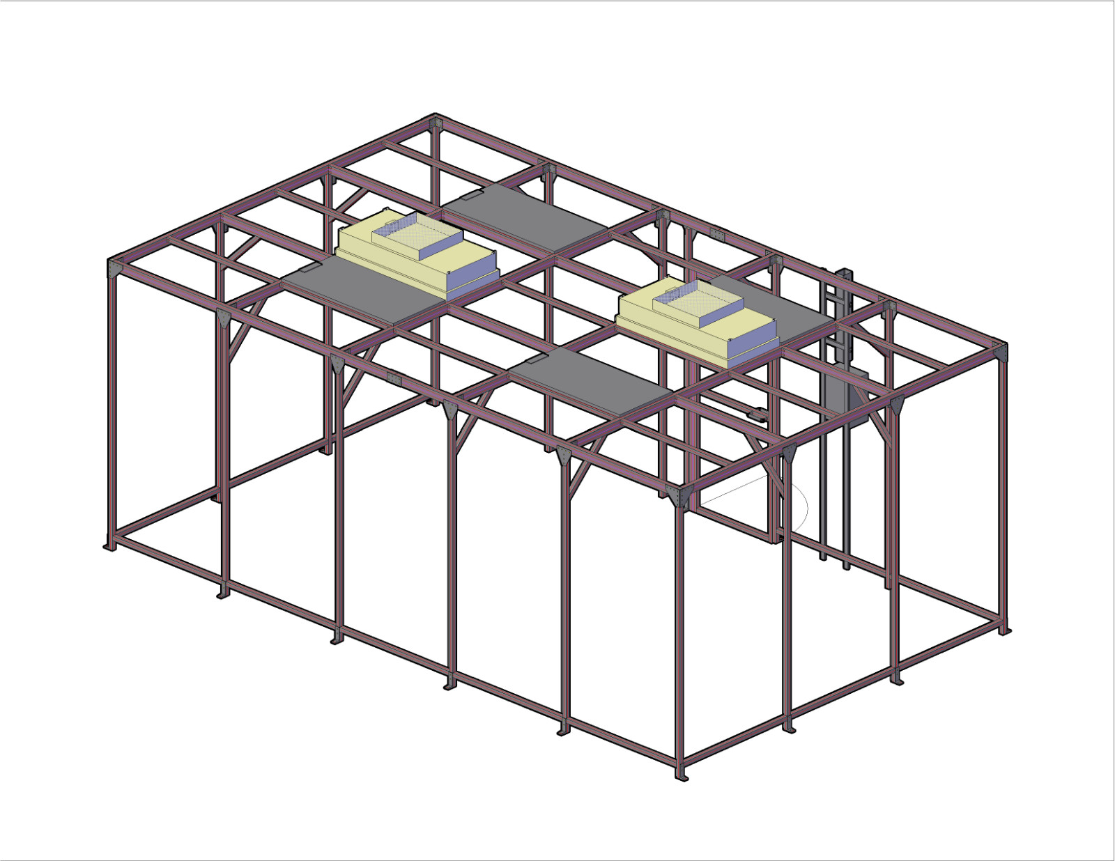 12′ x 20′ Modular Clean Room; Class 100,000, ISO8; HEPA Cleanroom Hard Wall