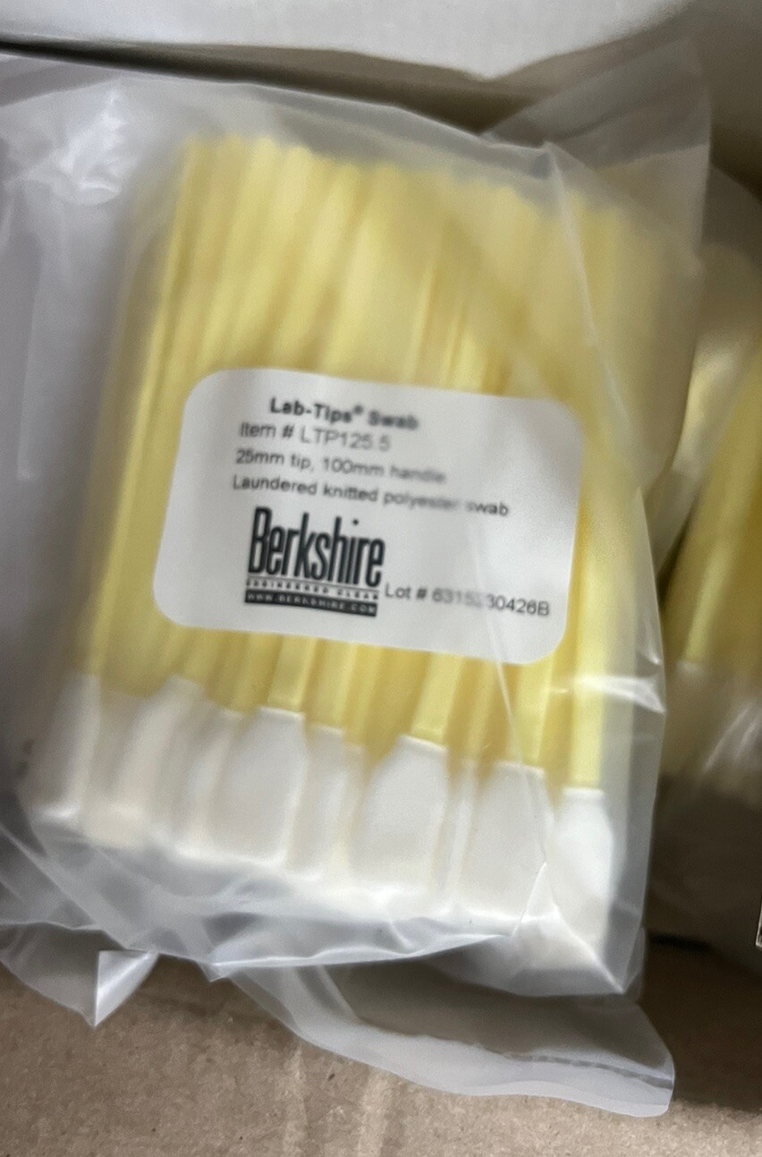 Berkshire Ltp125.5 Swab,125Mm,Poly,Rigid Tip,Pk100