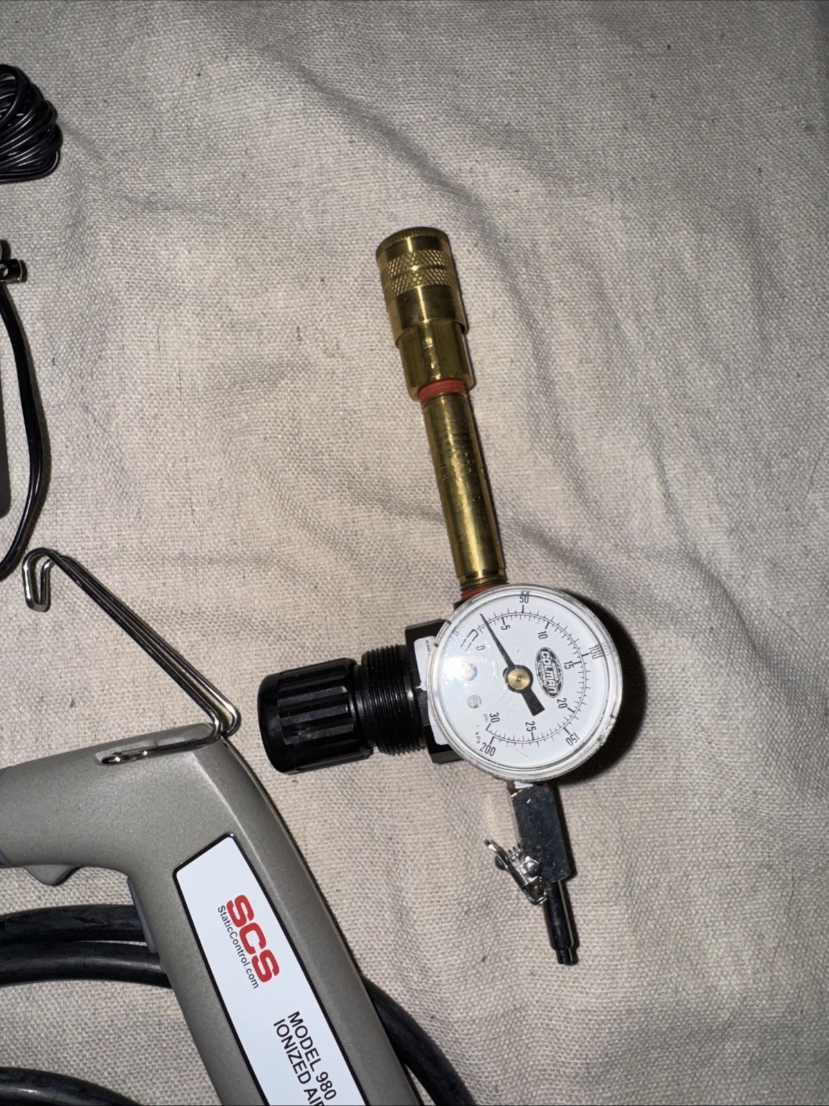 SCS Static Control 980 Ionized Air Gun With Power Supply, Regulator