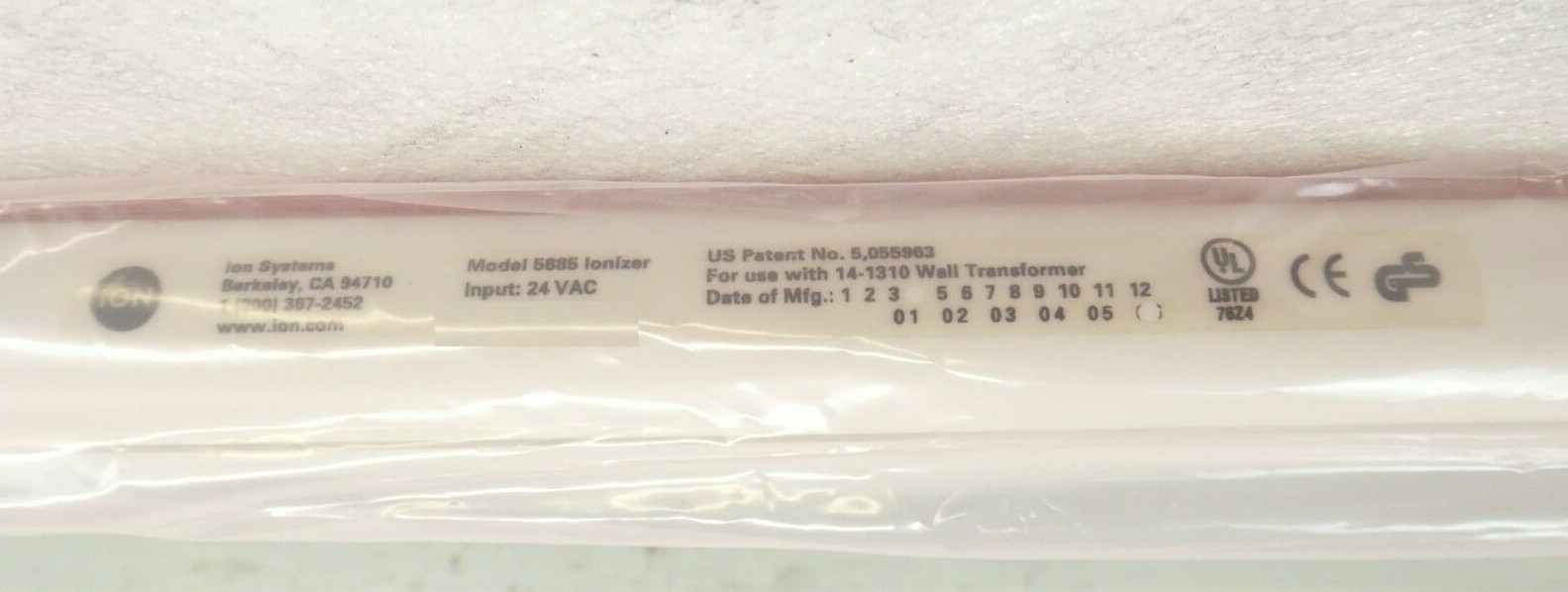ION Systems 5685 44″ AeroBar Ionizer Bar 93-5200 Mattson 529-15373-00 New Spare