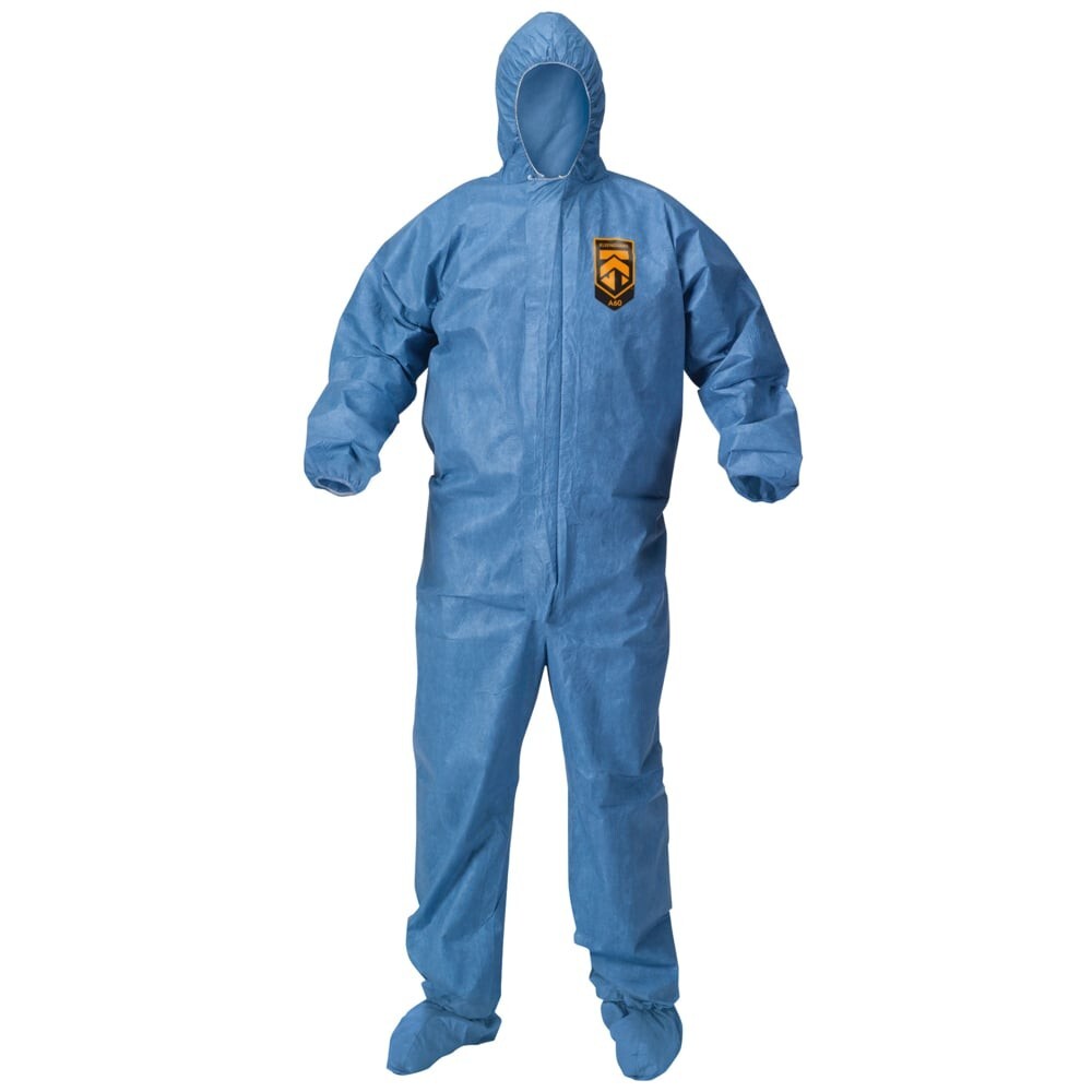 20x KleenGuard A60 Bloodborne Pathogen & Chemical Protection Coveralls 3XL
