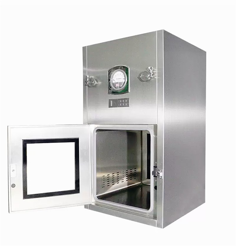 304 Stainless Steel Lab Cleanroom Air Shower Dynamic Pass Pass Through Box