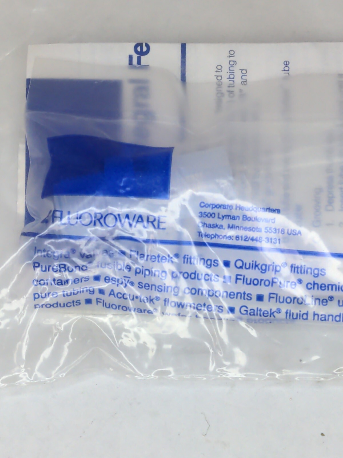 FLUOROWARE/ ENTEGRIS FITTING C4-6NHX, Integral Ferrule Straight adapter, 1/4”