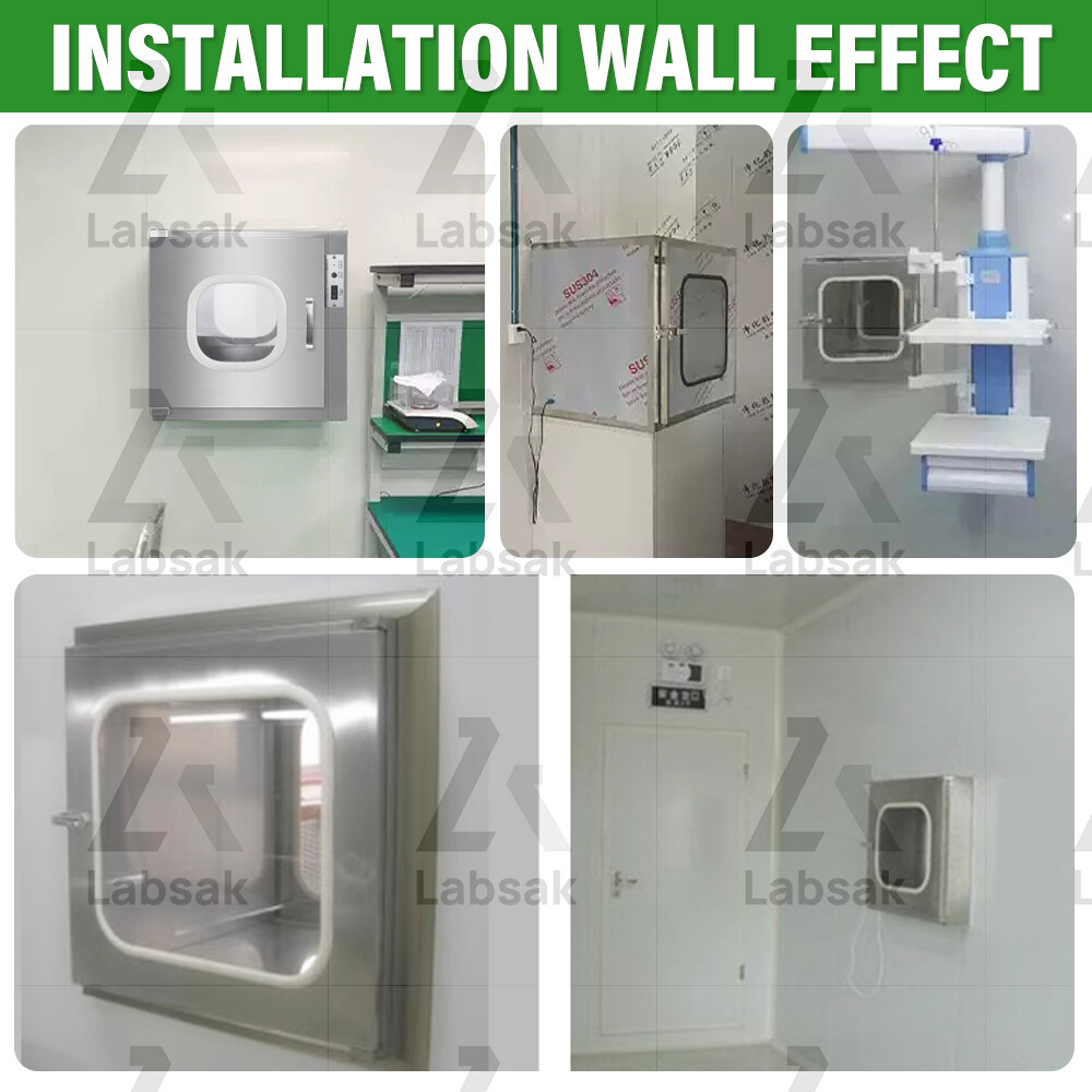 304 Stainless Steel Laboratory Sterilization Box Electronic Interlock Window