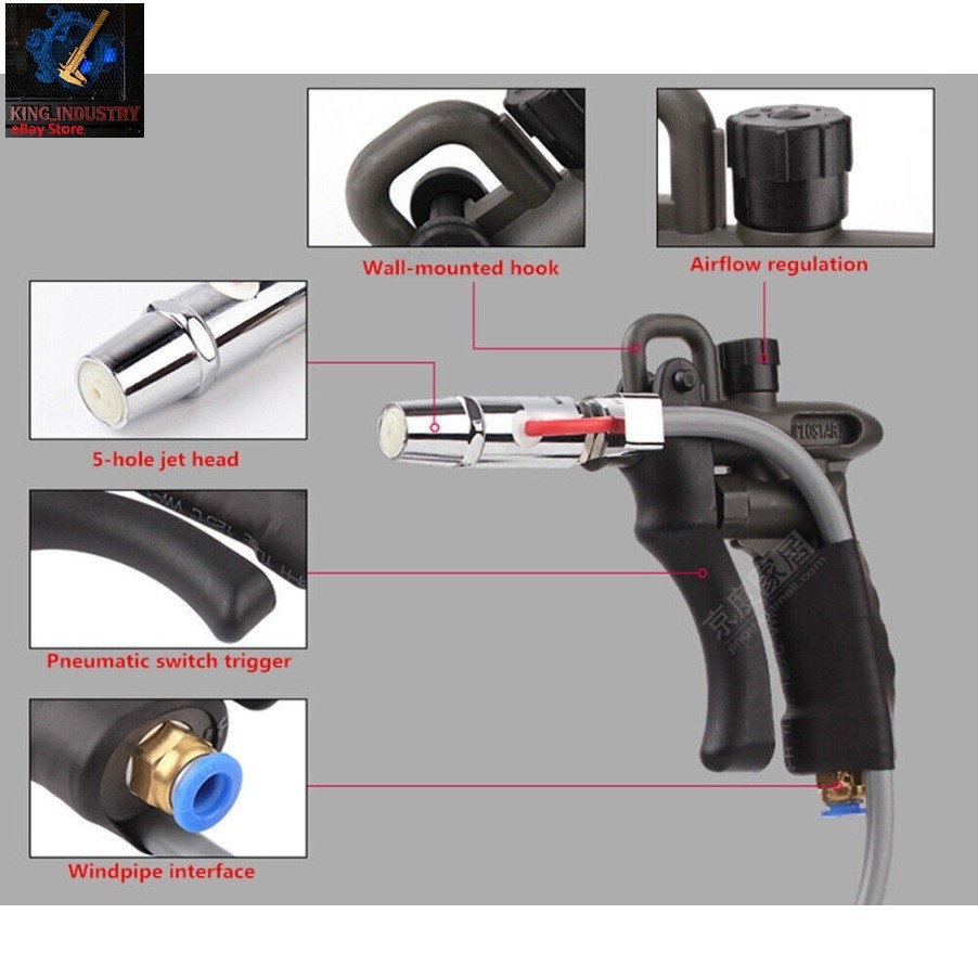 A 220V Industrial Ionizing Air Gun Kit Electrostatic Eliminator 4.6KV 0.3-0.8Mpa