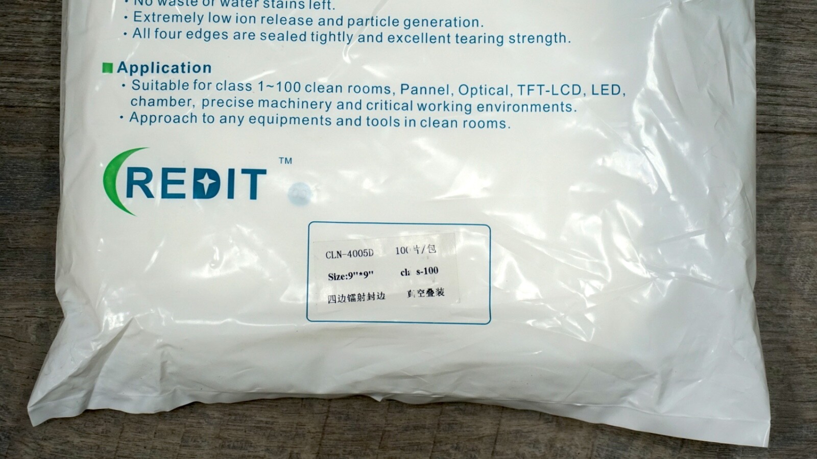 100 Pcs/Bag 9″ x 9″ Dust & Lint Free Very Soft Microfiber White Cleanroom Wiper