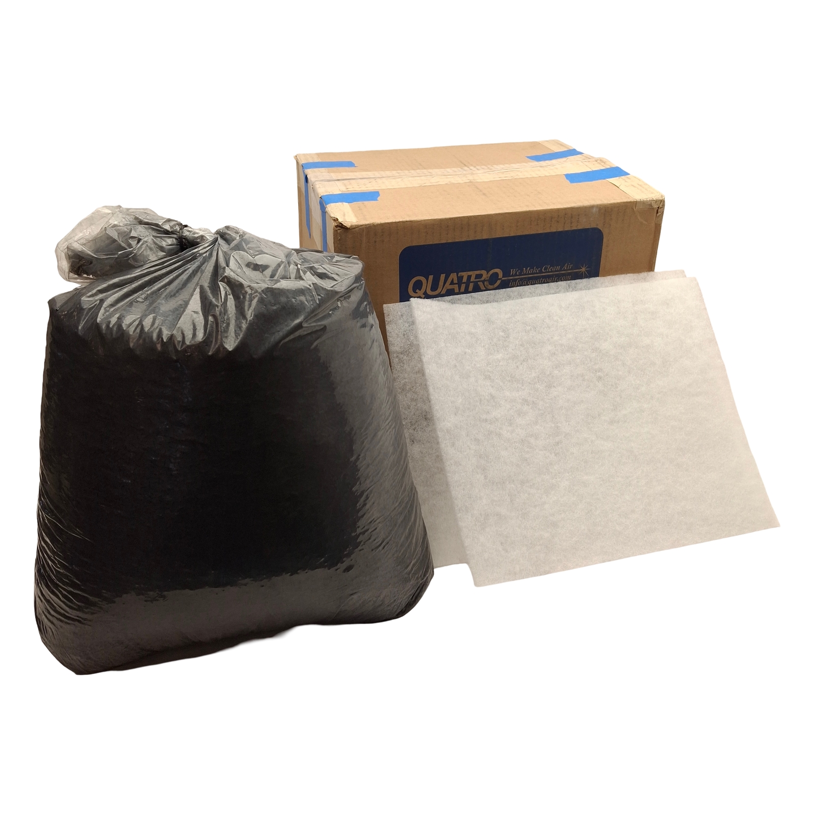 Quatro AG119 Carbon Media Refill & Pads For AG097 Filter Module, 28.6lbs
