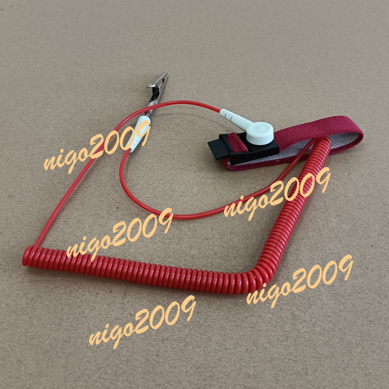 NEW Anti-static Antistatic ESD Ground Strap Wrist Band Grounding Bracelet Red #