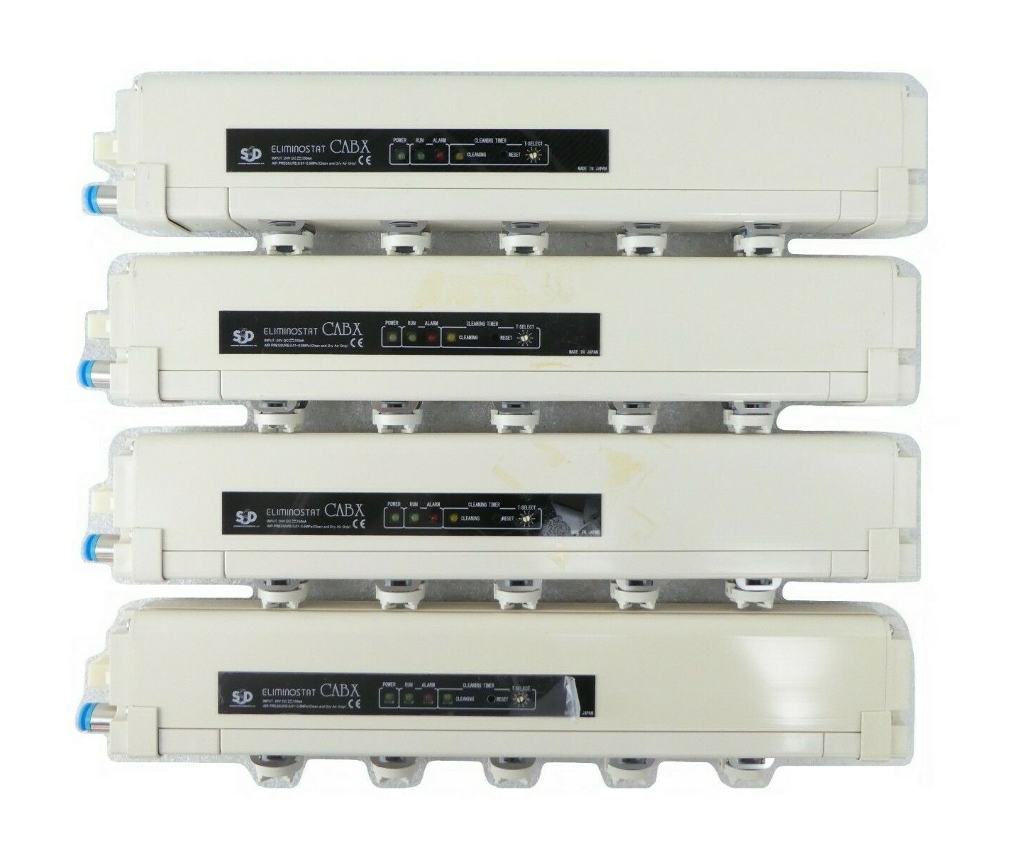 Shishido Electrostatic CABX350HW-S2 Ionizer Bar Lot of 4 Rudolph F30 Working