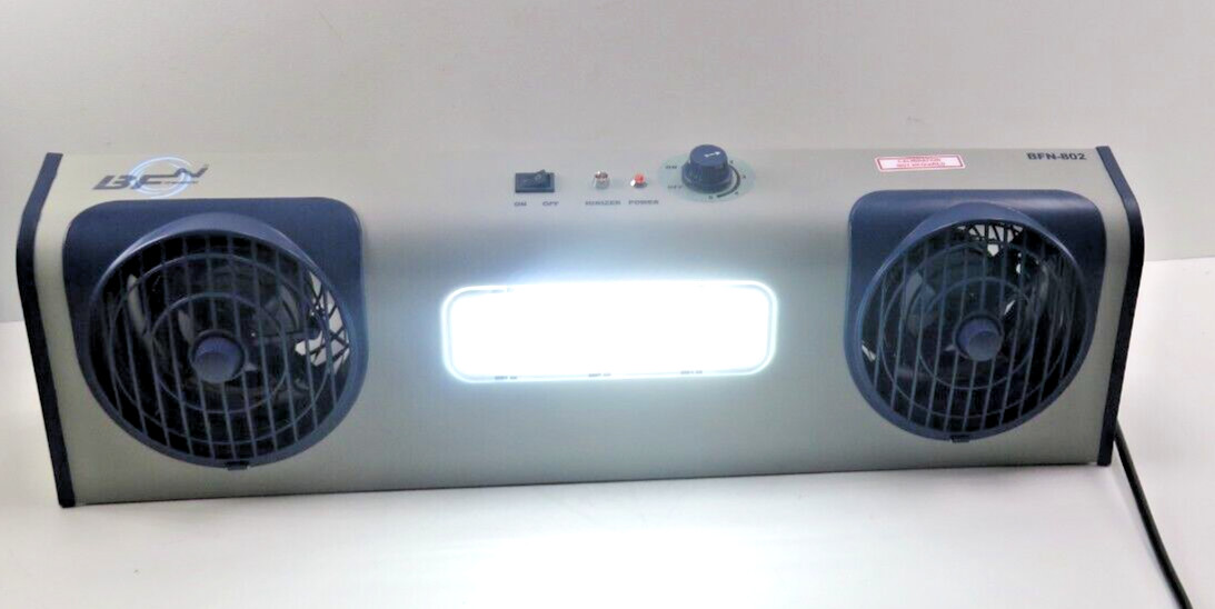 Transforming Technologies BFN-802 Overhead Lonizer w/ LED Light (Power Tested)