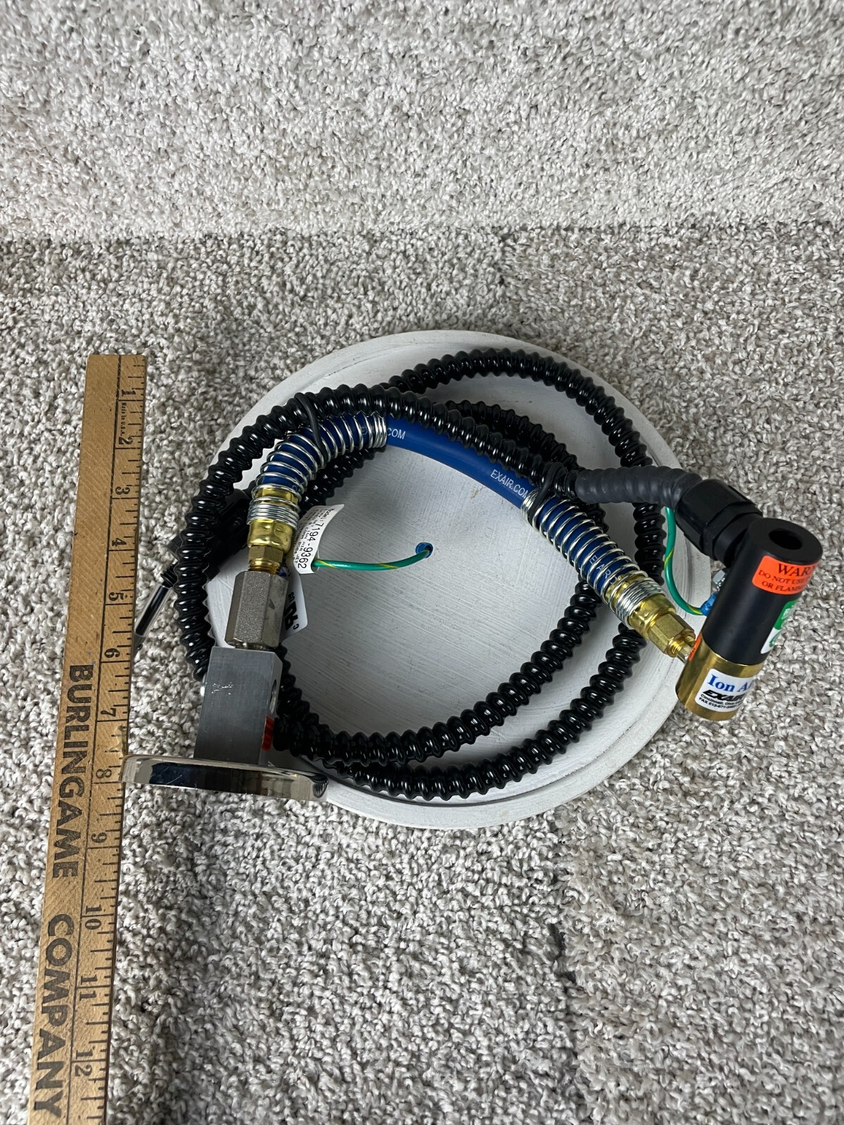 Exair 7194-9362 Ion Air Jet w/ Stay Set Flexible Hose & Mag Base