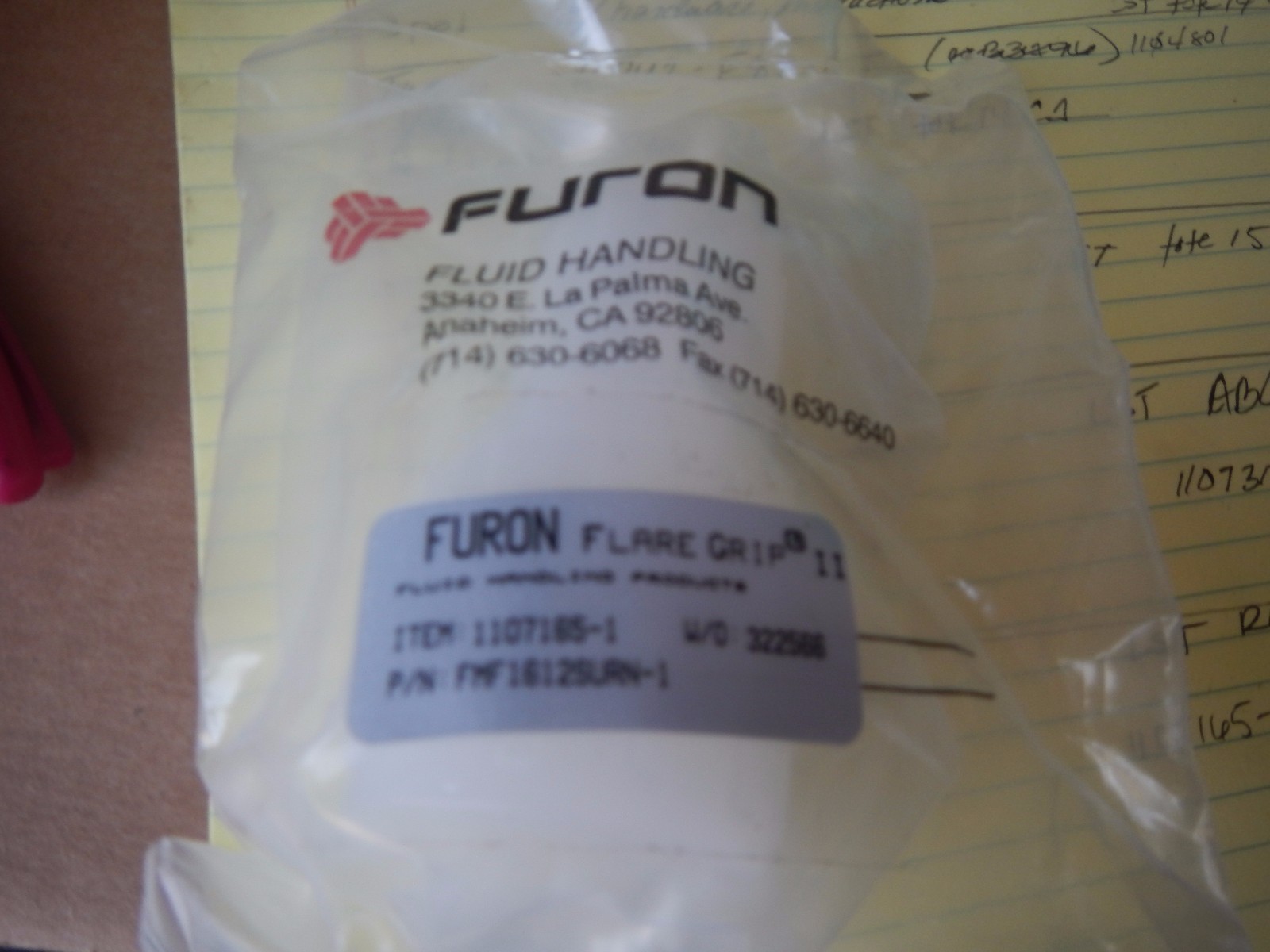 Furon Straight Union Reducer FMF1612SURN-1 (1107165-1)