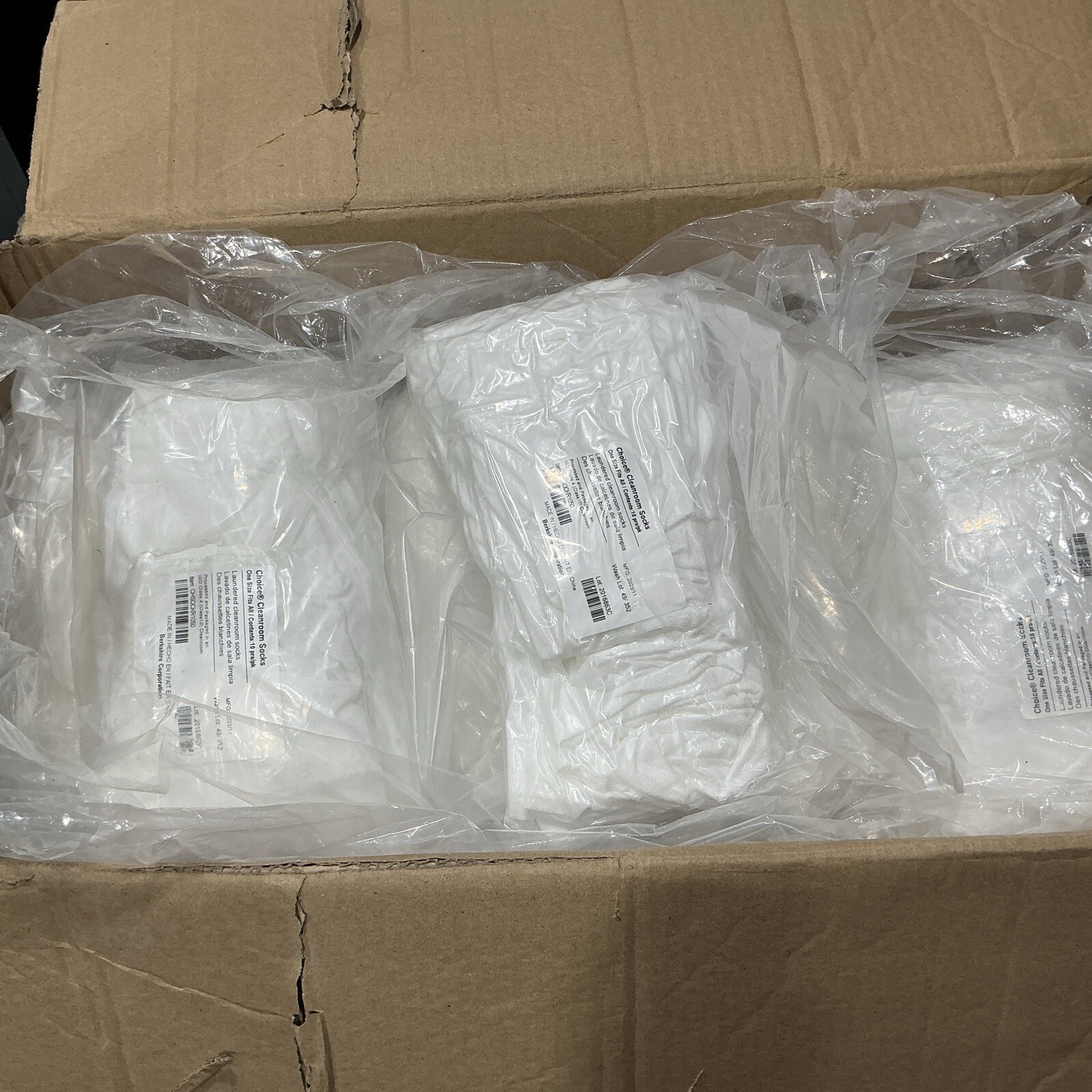 Berkshire Choice Cleanroom Socks CHSOCKR1050 Box of 500