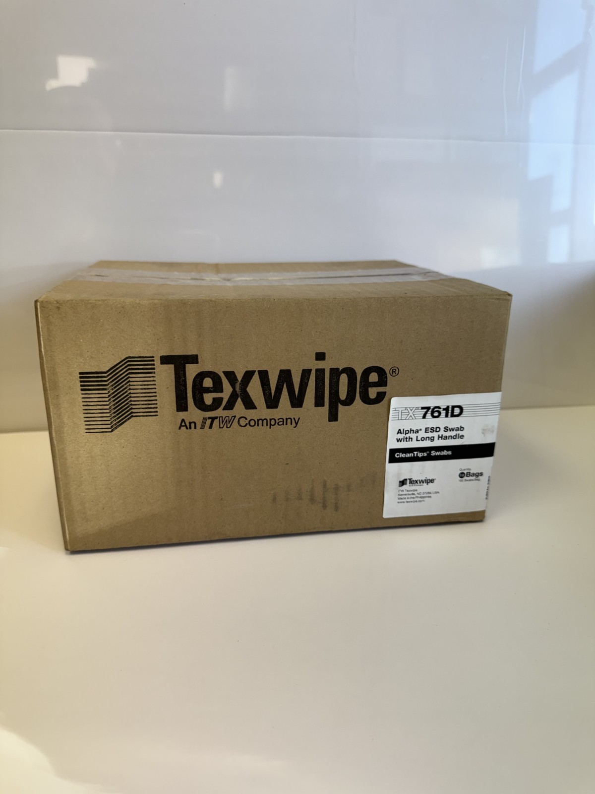 Texwipe Alpha ESD CleanTips Swab with Long Handle 164mm(S)/17mm(H) 761D 1000ct