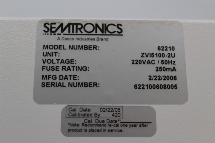 6228 Semtronics ZVI5100-2U, 62210 Bench Top Zero Top Ionizer