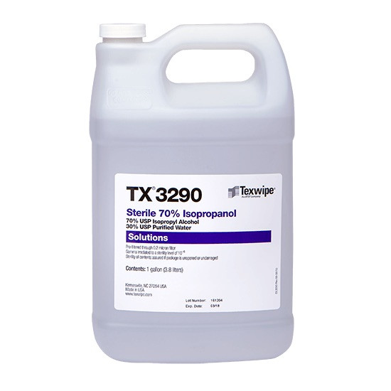 TexWipe TX3290 Sterile 70% Isopropyl Alcohol, USP Grade, Clean Room Equipment