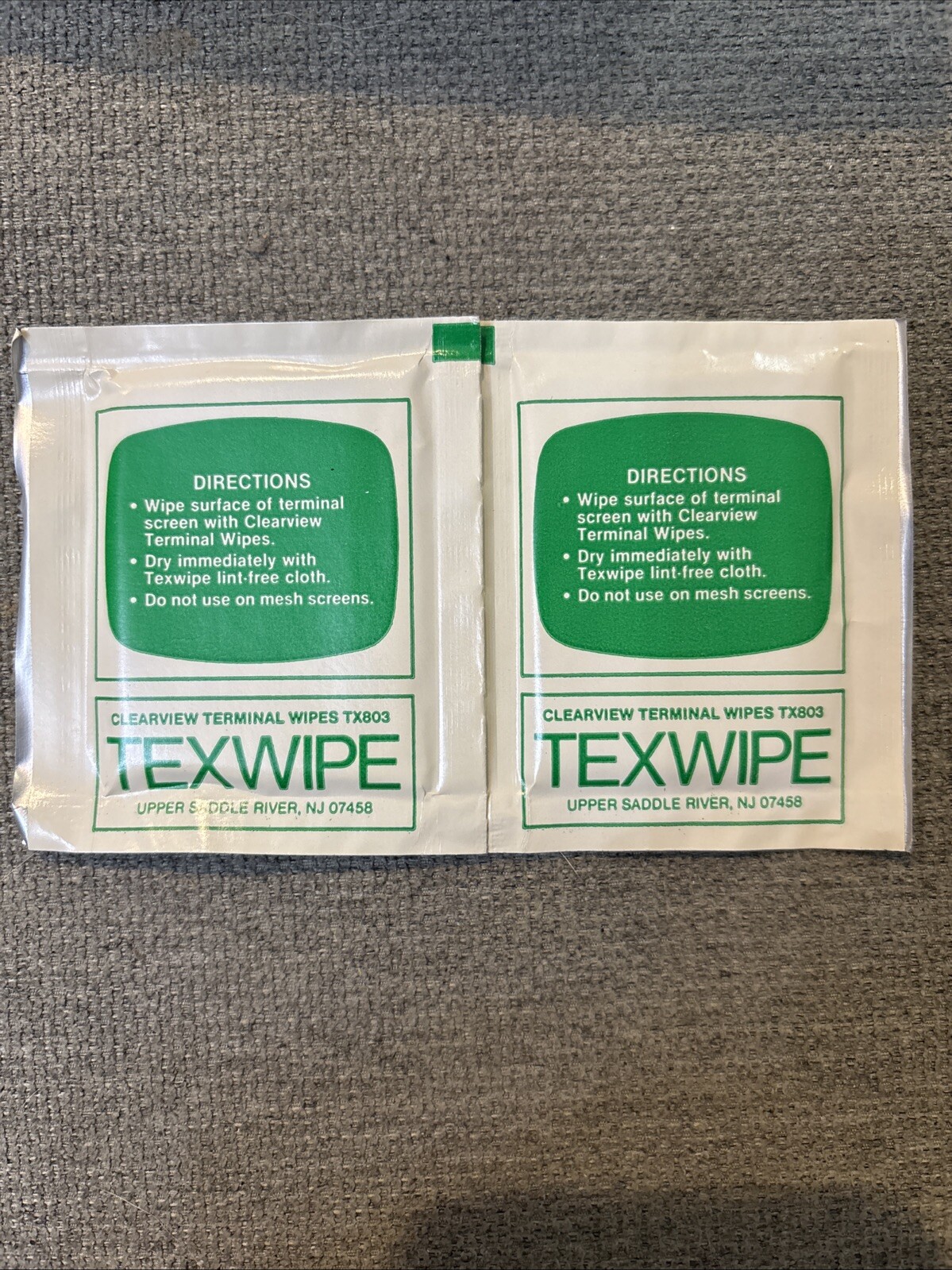 Texwipe Clearview Terminal Wipes TX803 w/Antistatic Agent Added -60 Wipes In Box