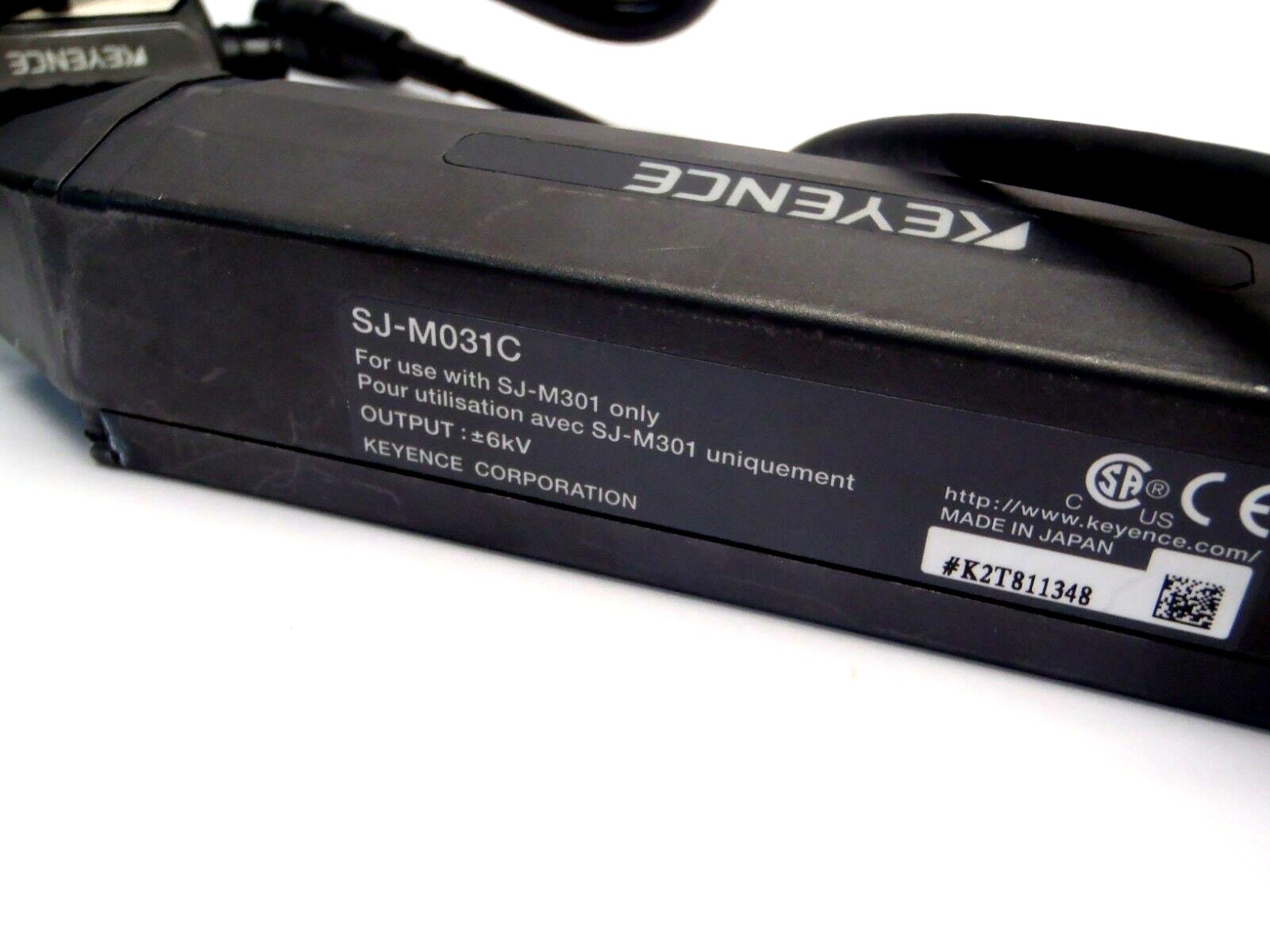 Keyence SJ-M031C High Performance Micro Static Eliminator 24VDC 450mA