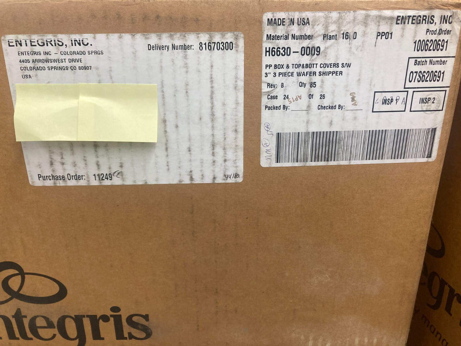 3″ dia (76 mm) Wafer Shipping Boxes (Lot of 10)  – EMPAK Entegris H6630 – NEW