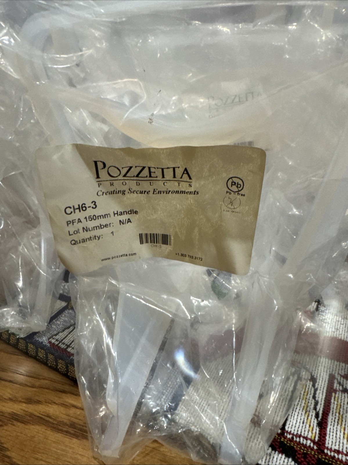 Pozzetta PFA 150mm Handle For Wafers