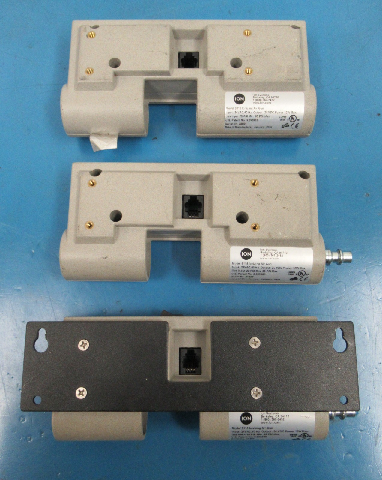 ION Model 6115 Air Force Ionizing Blow-Off Guns (Lot of 3)-For Parts