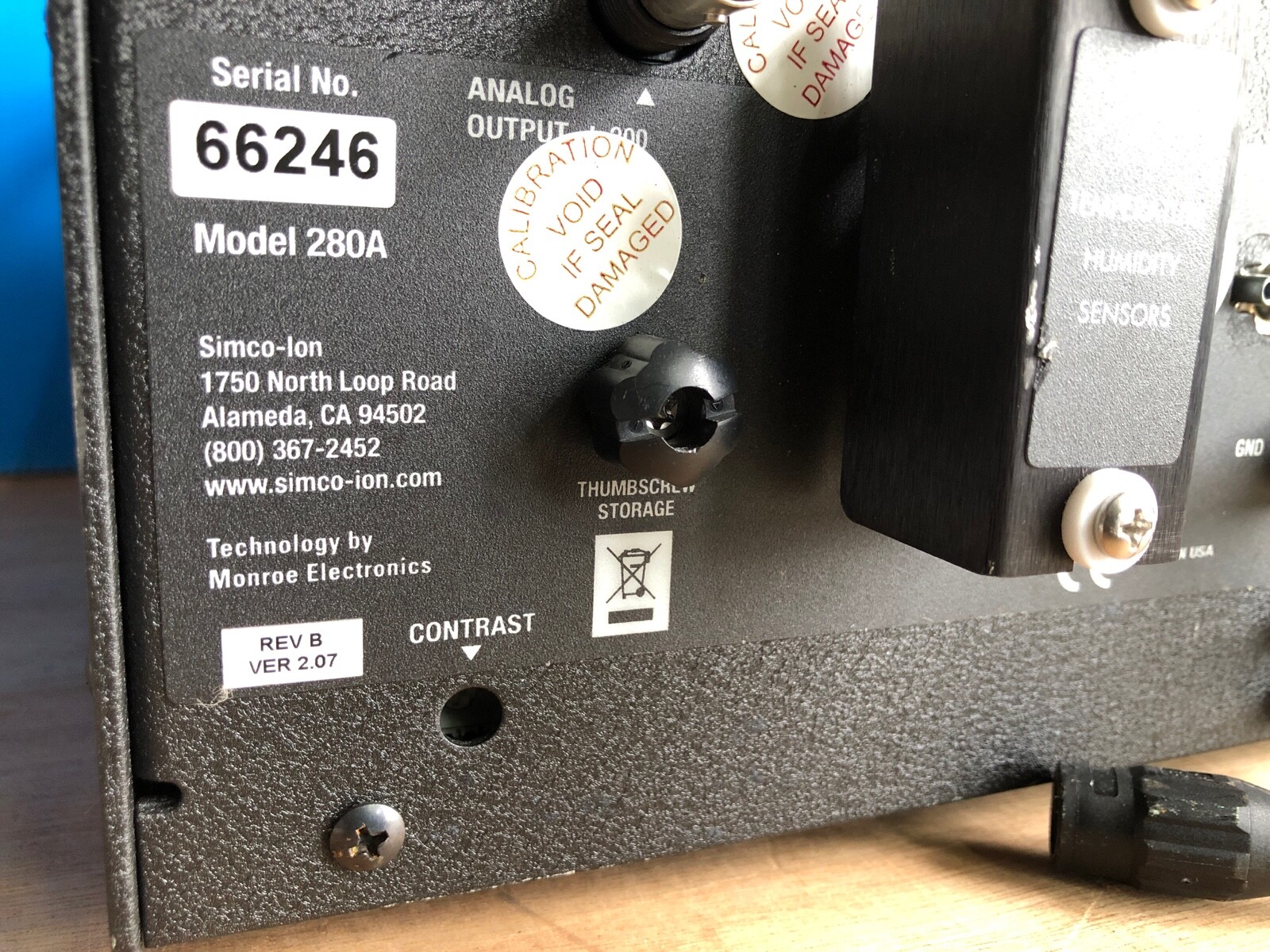 Simco ION 280A Accurately Measures the Performance of High Frequency Ionizers