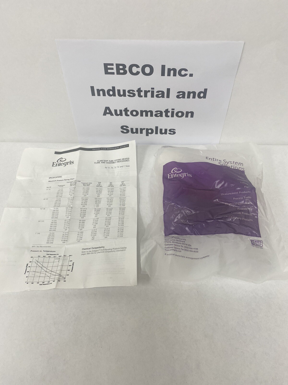 Entegris Flaretek Tee Adapter “Spacesaver” UT16T-16T-16FN-1