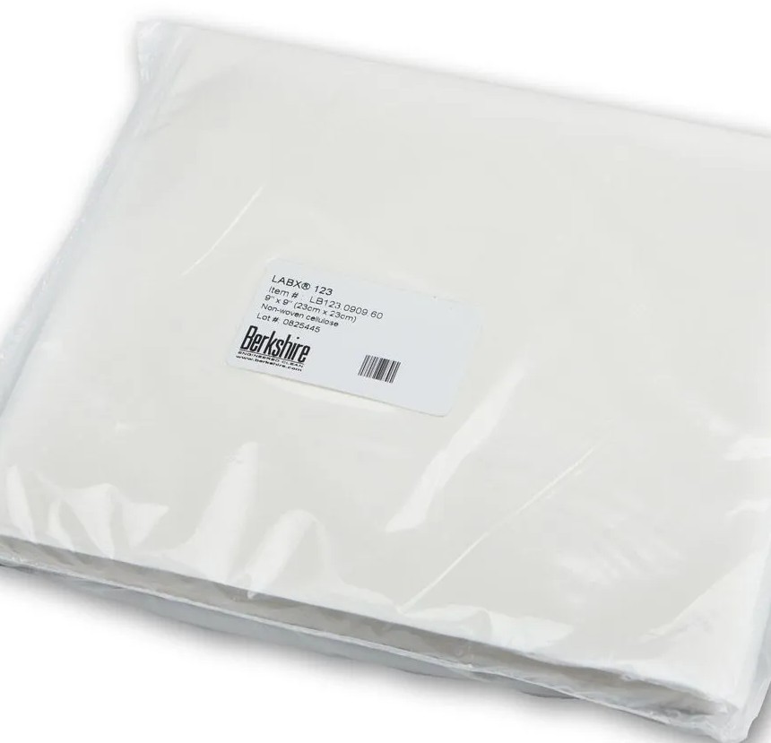 500 Pack Berkshire 9×9 Dry Wipe Soft Pack ISO 5 Class 100 Low Lint Labx (R) 123
