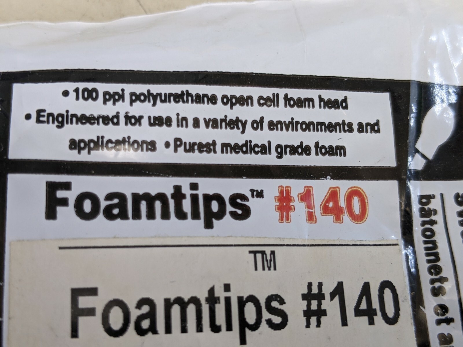 Chemtronics CF4050 Foamtips #140 PKG OF 50