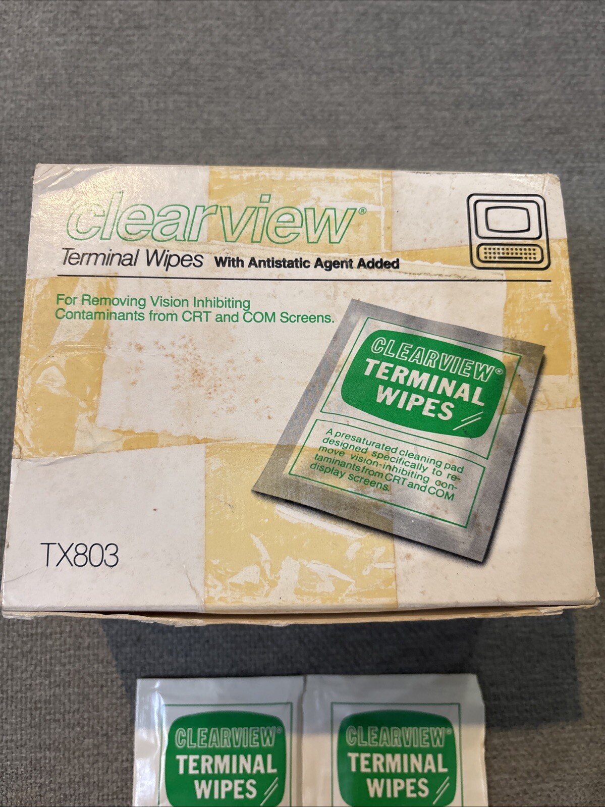 Texwipe Clearview Terminal Wipes TX803 w/Antistatic Agent Added -60 Wipes In Box