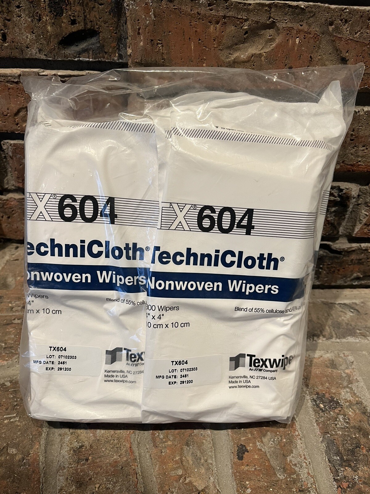TX604 TEXWIPE TechniCloth 4×4″ 1200 – Wipers Hydroentangled Polyester Cellulose