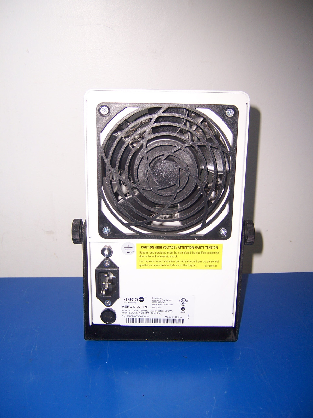 13762 Simco Aerostat PC Ionizing Air Blower
