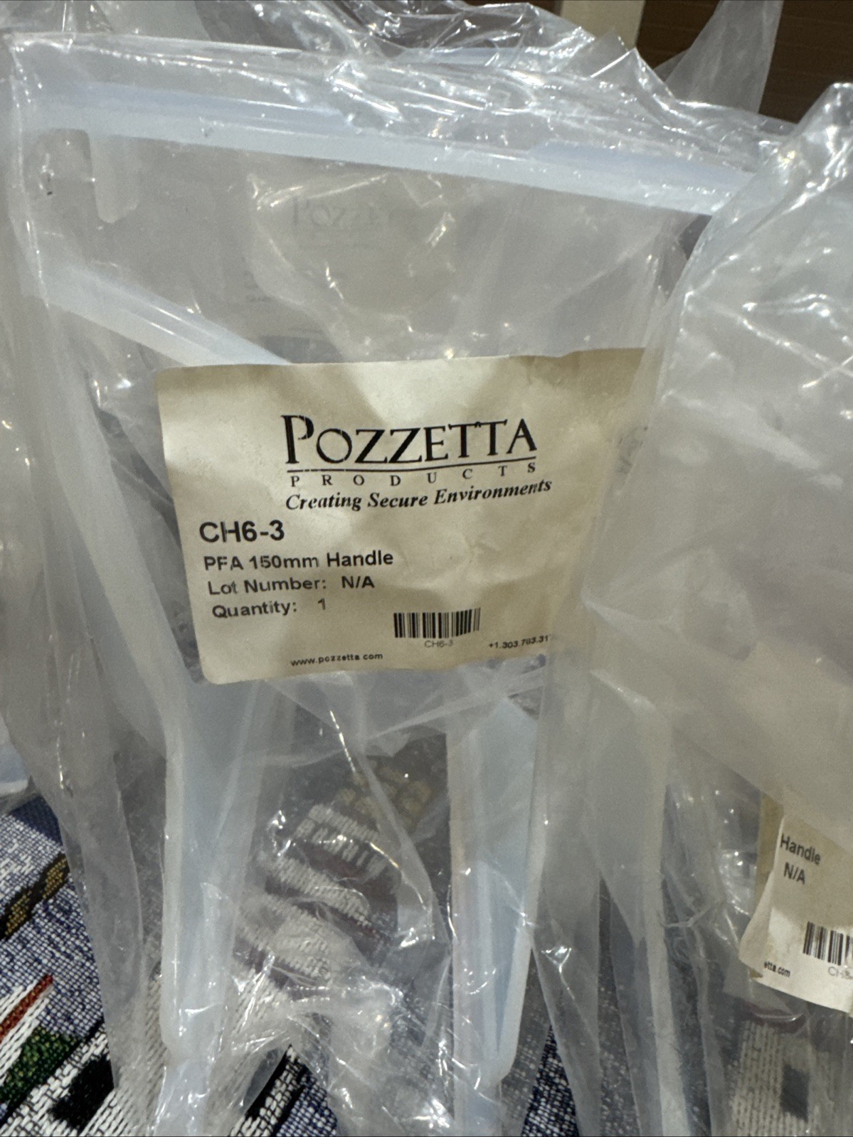 Pozzetta PFA 150mm Handle For Wafers