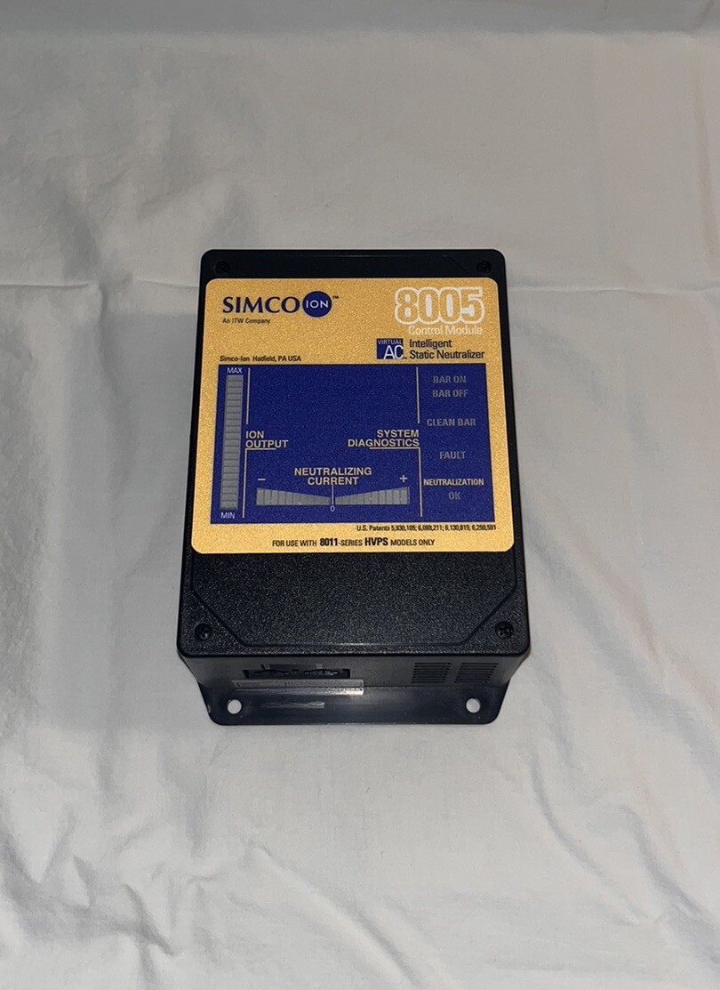 Simco Ion 8005 Control Module, Intelligent Static Neutralizer 8011 Series (Used)