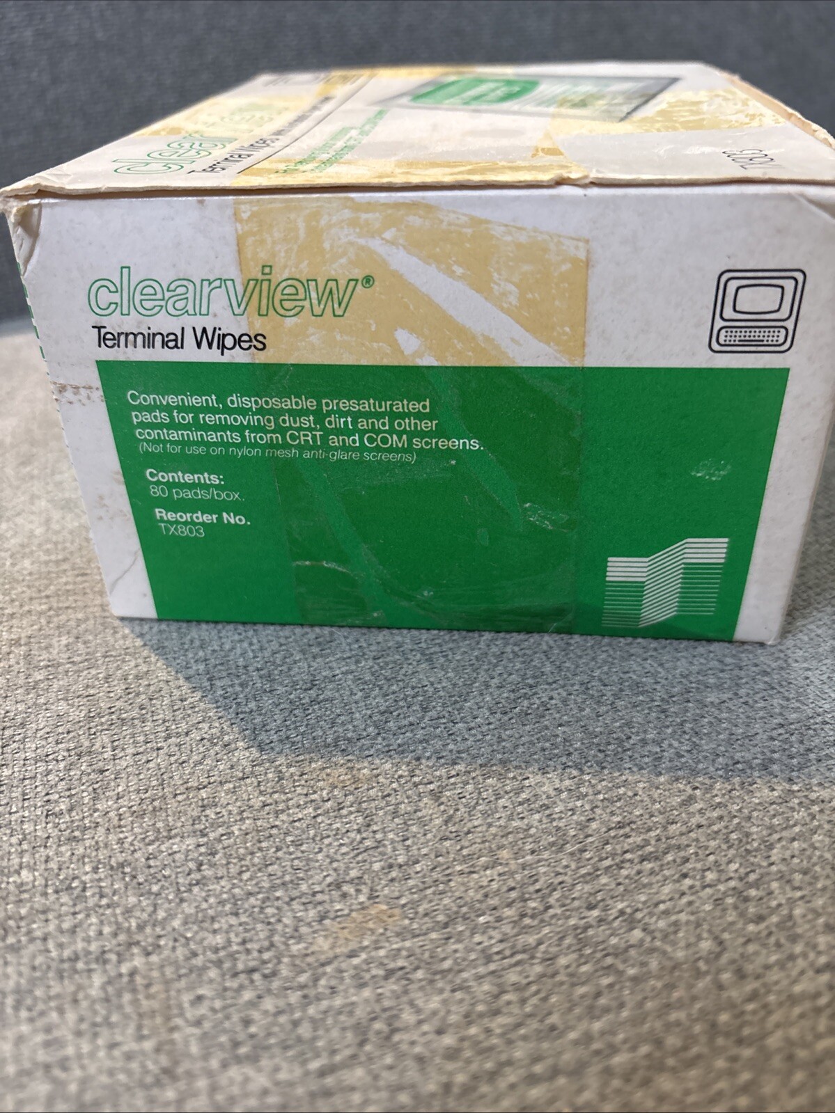 Texwipe Clearview Terminal Wipes TX803 w/Antistatic Agent Added -60 Wipes In Box