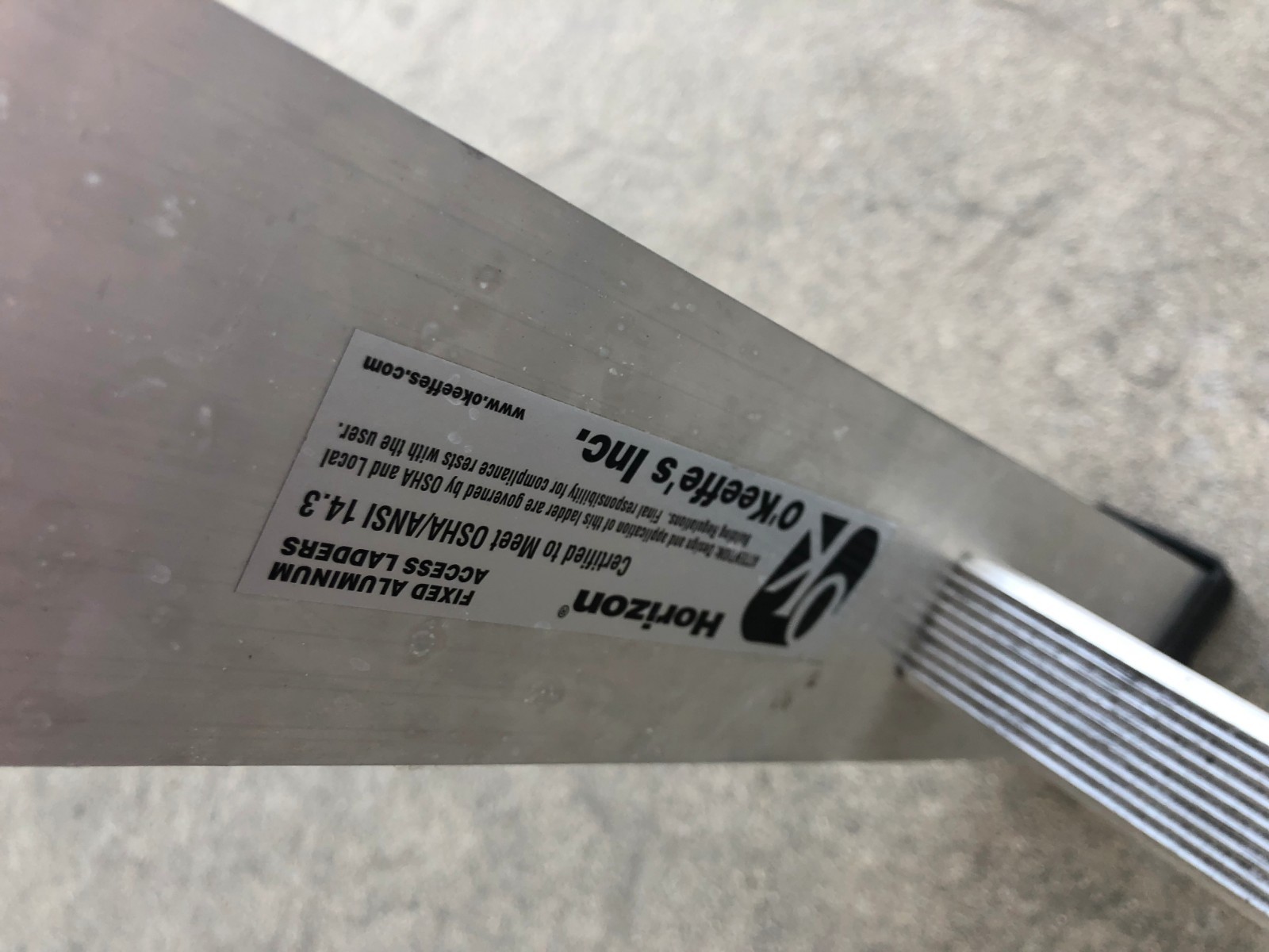 OK HORIZON CLASS 100 LADDER STAINLESS STEEL CLEANROOM