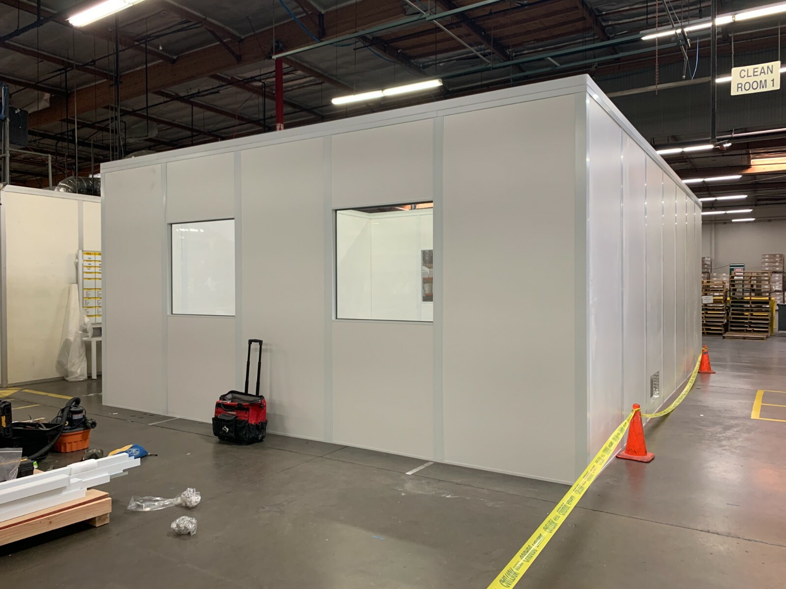 Clean Room Modular CleanRoom Class 100 to 100,000 / ISO5 to ISO8