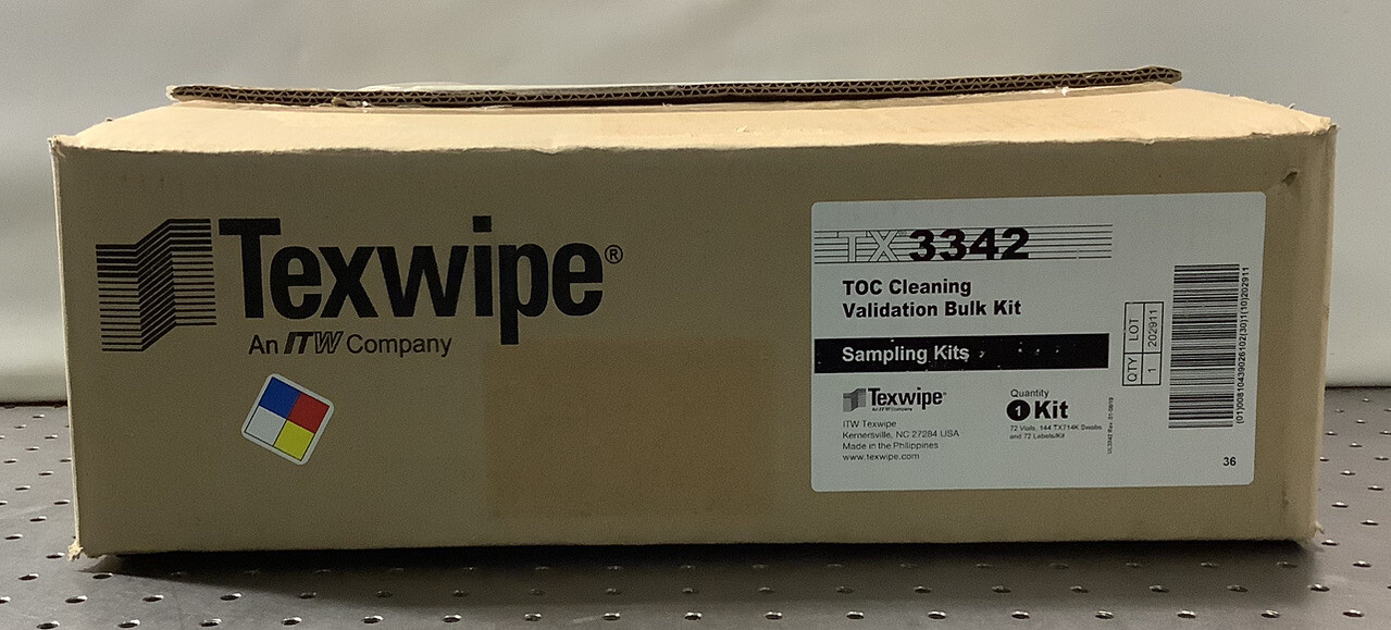 Texwipe TX3342 TOC Cleaning Validation Bulk Kit