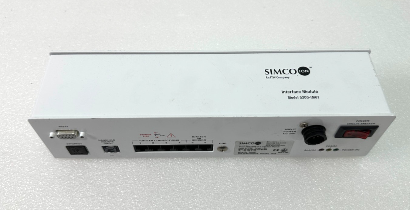 SIMCO ION 5200-IM6T-V4.0 Interface Module GREAT UNIT NICE DEAL FREE SHIPPING 🚚