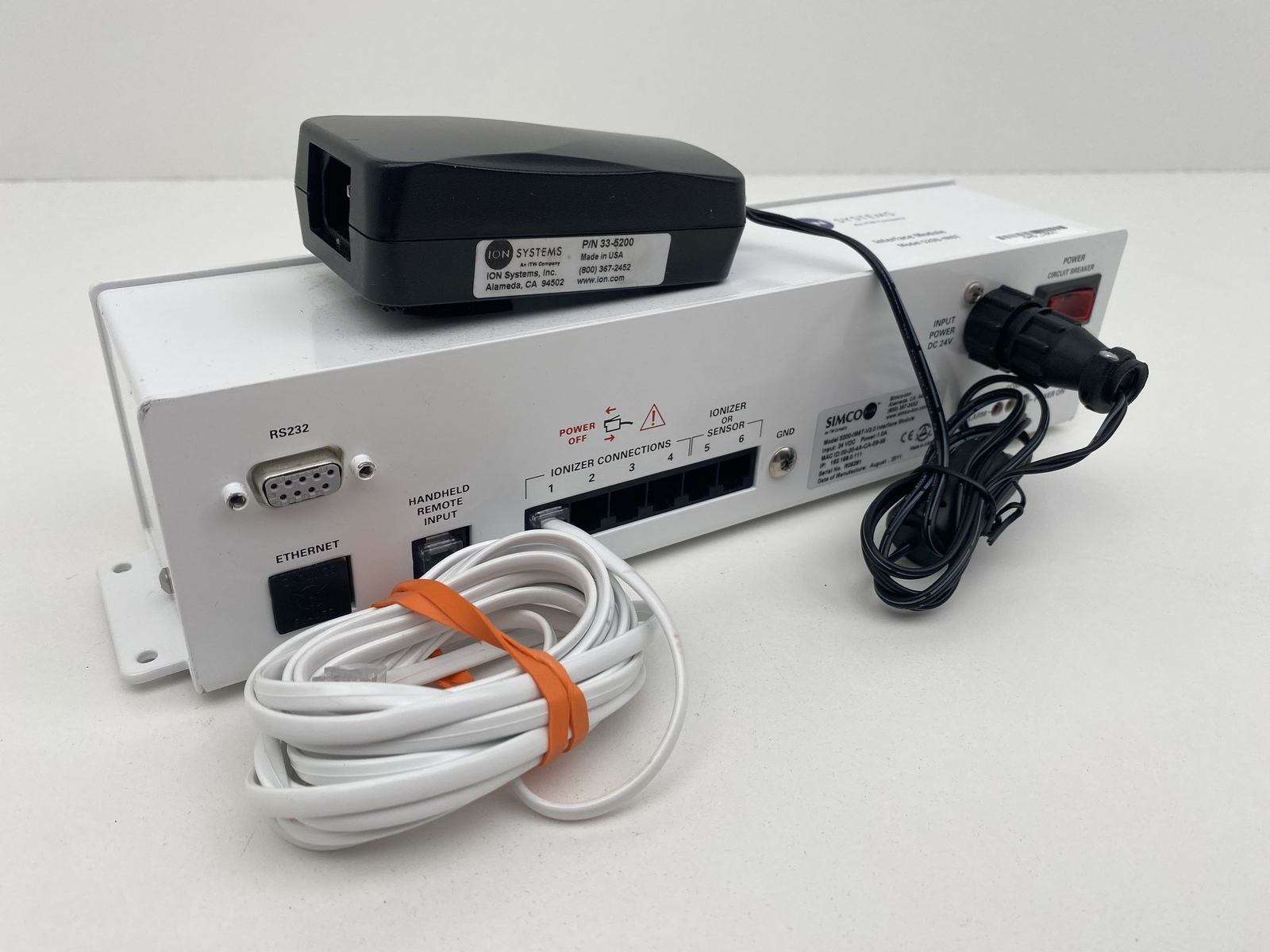 Ion Systems Simco Ion Aerobar 5225 5200-IM6T 64″ Ionizer Bar and Interface