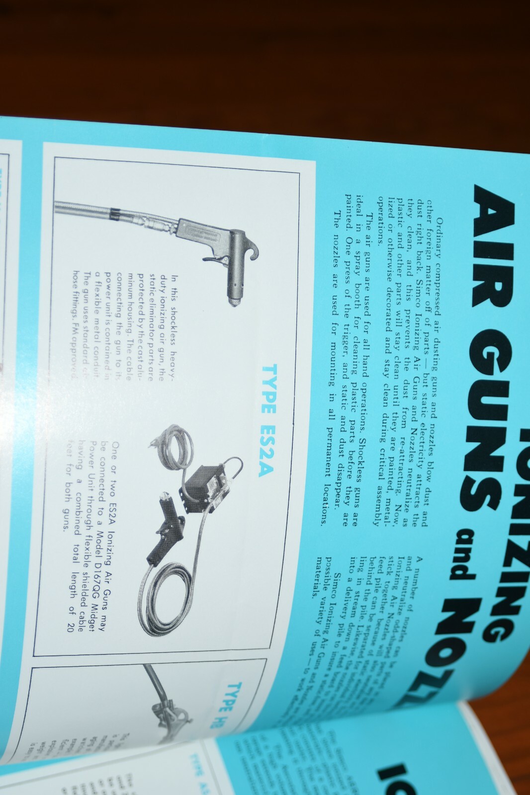 Vtg 1970s Simco Ionizing Air Gun & Aerostat Ionizing Blowers Brochure Price List