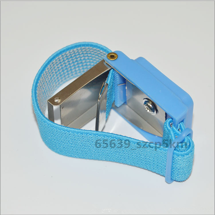 Wireless Anti Static ESD Discharge Band Wrist Strap Braccialetto antistatico blu